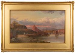 George Henry Jenkins (British, 1843-1914) - A river scene, probably Devon, possibly the Dart