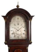 Church Brown, New Town, a mahogany longcase clock