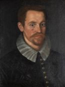 19th Century English school in the early 17th Century manner - Portrait of a gentleman in early