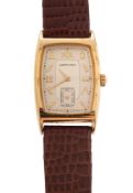Hamilton, a gentleman's gold-plated quartz Masonic wristwatch