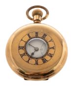 Buren, Geneve, a half-hunter gold-plated pocket watch for Elgin