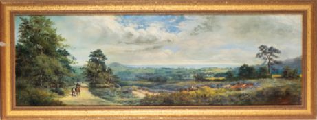 John Mair (19th Century school) - Looking towards Otterton and Ladram from Woodbury Common -
