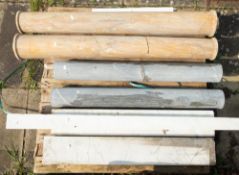 A quantity of marble architectural elements,