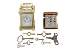 A late-Victorian brass French carriage c