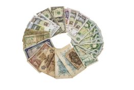 A mixed collection of worldwide bank not