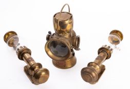 A pair of reproduction cabin lamps, with