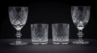 Three boxed sets of Edinburgh Crystal brandy glasses