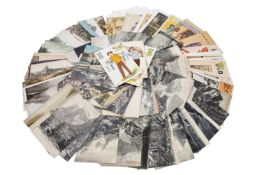 A collection of primarily French postcar