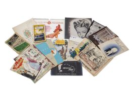 A mixed collection of 1950s advertising