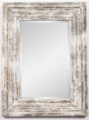 A modern bevelled edge rectangular wall