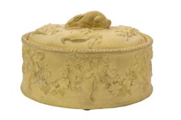 A Wedgwood caneware game pie dish, cover