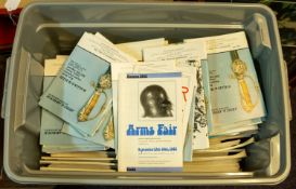Arms & Armour. A large collection of London Arms Fair and auction room catalogues.