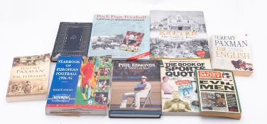 Three boxes of mixed sporting volumes, t