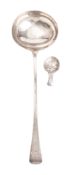 A George III silver soup ladle, Old English pattern, initialled, by Thomas Dicks, London 1811,