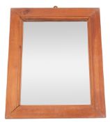 Three various 20th century rectangular framed wall mirrors;