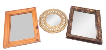 A gilt composition framed rectangular wall mirror, in early 18th century taste, early 20th century,