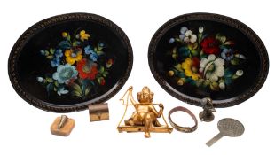 A small group of works of art and metalware,
