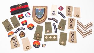 A WWII cloth RAFP armband. In black with