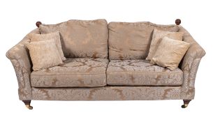 An upholstered sofa, late 20th century;