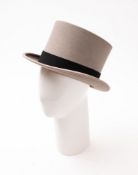 A Tress & Co, London grey felt top hat.