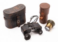 A pair of 1920s Carl Zeiss 6x binoculars