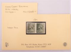 Great Britain. 3.5p Machin definitive IMPERF pair SG X858a MNH.