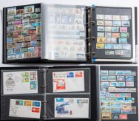 Thematics. A collection in eight volumes including Ships, Planes, Stamps on Stamps etc.