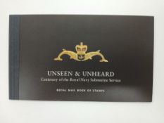 Great Britain. 2001 Prestige Booklet Unseen and Unheard SG DX27 with INVERTED second pane error.