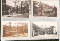 Four albums of early 20th century postcards of Essex, comprising of Woodford, Wanstead,