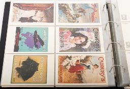 An album of reproduction advertising postcards, various publishers including Imperial War Museum,
