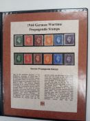 Great Britain. 1944 German Wartime propaganda stamps in Westminster folder.