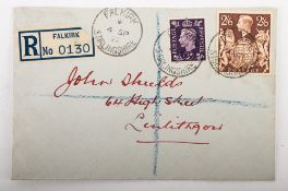Great Britain. SG 476 1939 2/6 Brown First Day Cover dated 4th September 1939.