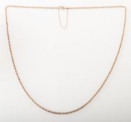 A twisted rope chain, the twisted rope chain of open style links, safety chain,