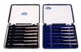 Four cased sets of flatware/ cutlery,