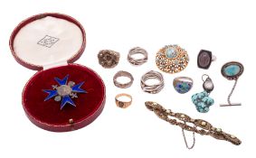 A late 19th/ early 20th century Norwegian silver-gilt bracelet,