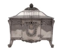 W.M.F - An Art-Nouveau period German pewter jewellery box