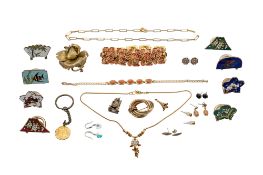 Eight Japanese copper & enamel menu card holders,