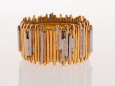 Charles de Temple, a superb mid-century 18ct gold sculptural ring,