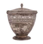 A 20th century North-American silver preserve pot & cover, by Tiffany & Co.