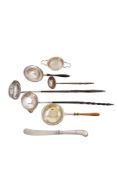 A mixed lot; comprising of three toddy ladles (2 long & 1 short),