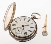 P. Eprile, Edinburgh, a silver fusee pocket watch