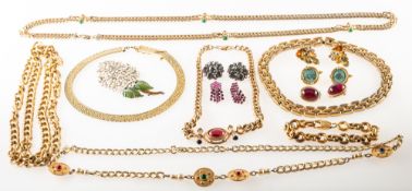 Bijoux Cascio, and others, a collection of vintage and modern designer costume jewellery,