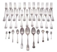 Various plated wares; a candelabrum, a milk jug, cased coffee spoons, a jewellery tree,