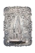 A Victorian silver embossed 
