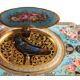 A FRENCH OR SWISS GILT METAL AND ENAMELLED SINGING BIRD AUTOMATON MUSICAL BOX, - Image 3 of 4