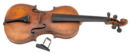 A 19th century German violin labelled Nicolas Amatus...
