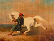 After Alfred de Dreux (1810-1860) - 'The Pasha's Pride' - Colour print - 69 x 92cm,