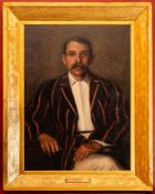 Emmeline Deane (British, circa 1860-1944) Portrait of a gentleman, three-quarter-length, seated,