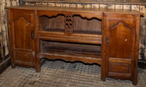A French chestnut sideboard,