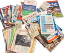 A collection of 1950s & 1960s football programmes, including Tottenham Hotspur, Arsenal,